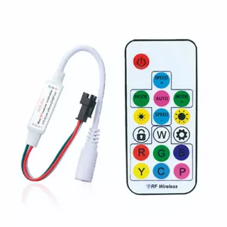 Kit Controle Rgb P/ Fita de Led ENDEREÇADA DIGITAL ou Bluettooth WS 2811 2812 + Controlador
