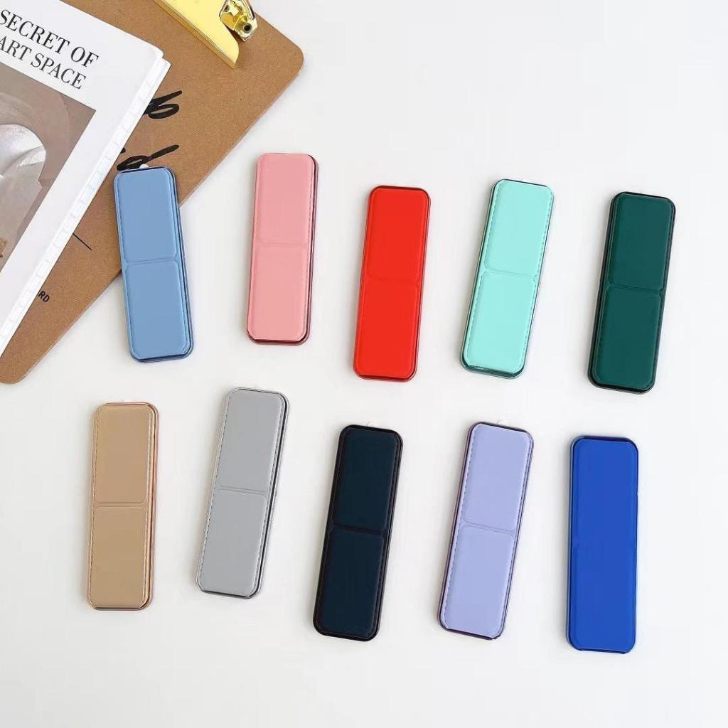 Suporte de Couro Para Celular Adesivo Magnético Dobrável Universal Para Todos Os Modelos