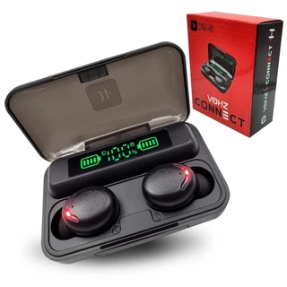 Fone De Ouvido Sem Fio Vohz Connect F9-5 - Tws Bluetooth 5.3 Case 1200mah + Bag de veludo