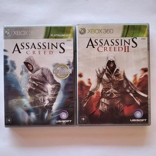 Pack Assassin's Creed 1 e 2 Xbox 360 Original - Game Mídia Física - Jogos Seminovos