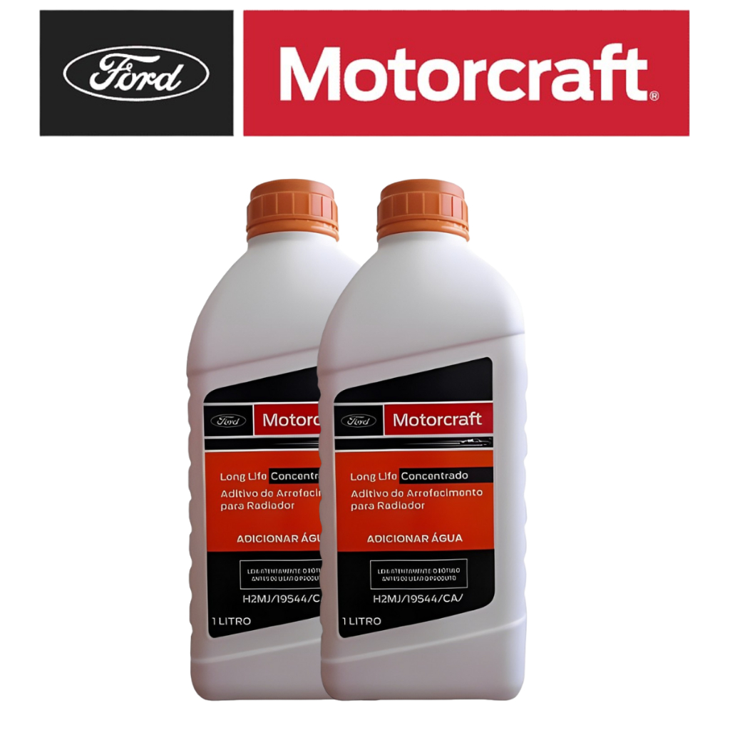 Kit 2 Litros Aditivo Concentrado Rosa Long Life Motorcraft Original ...