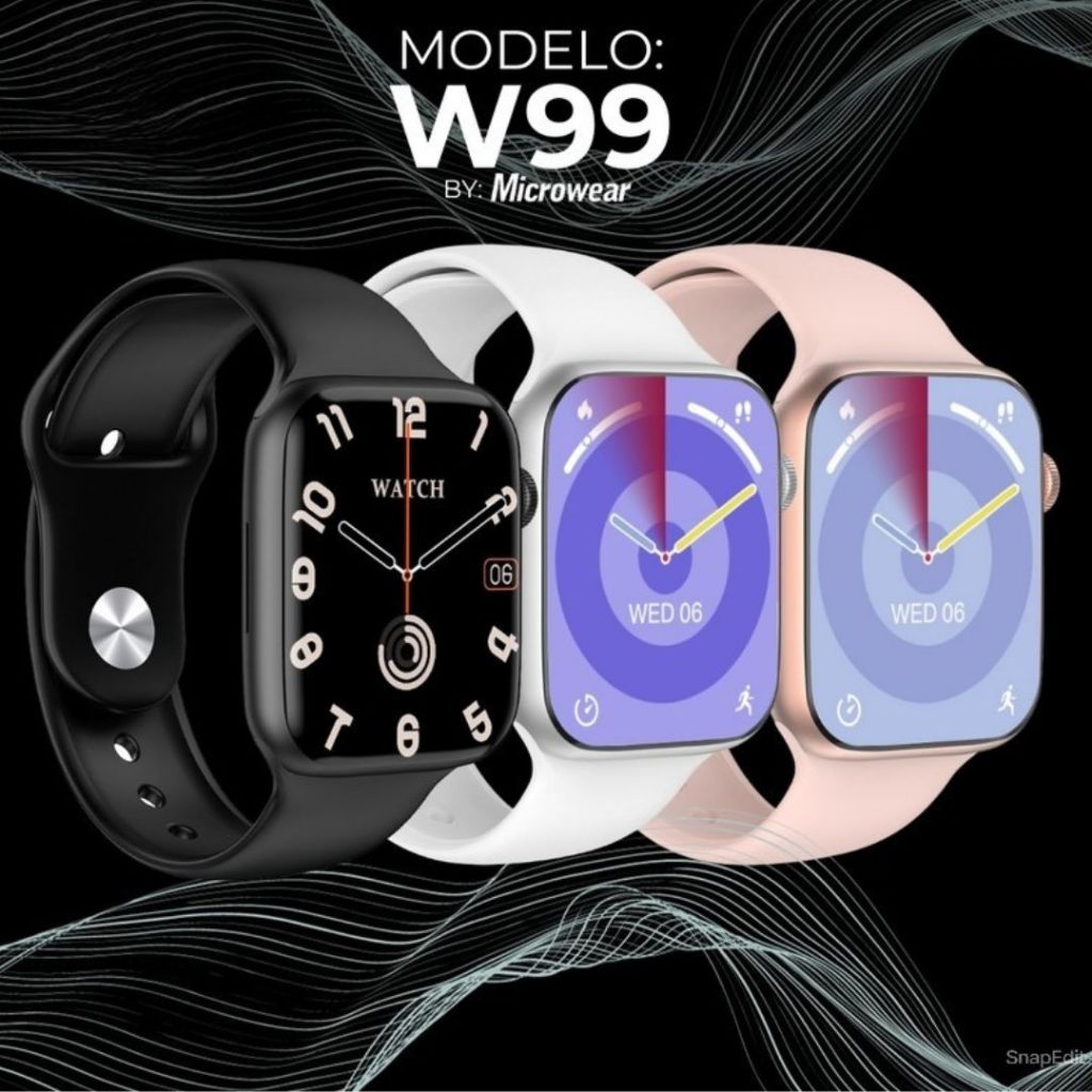Relógio Smartwatch W99 Serie 10 Chat GPT 45mm Ilha Dinâmica Microwear ...