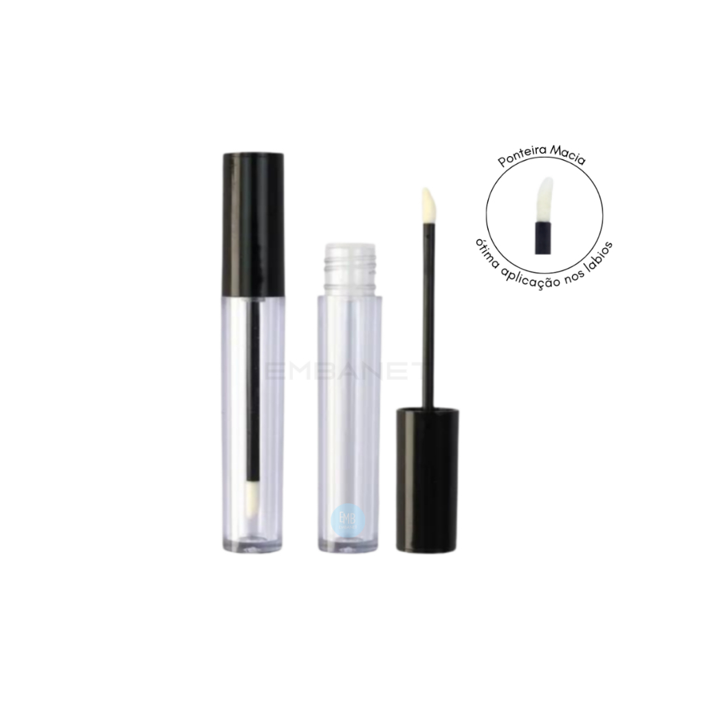 100 Frascos Para Gloss, Batom Labial Liquido - 4,5ml.