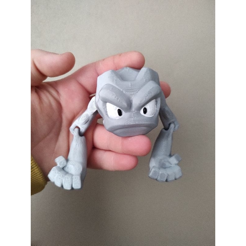 🪨Geodude Pokémon Articulado em Impressão 3D de Alta Qualidade | Captura Perfeita! 🪨