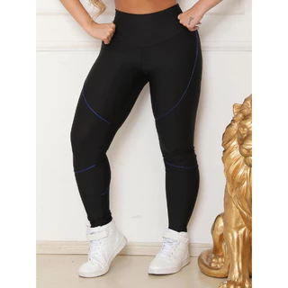 Calça De Academia Basica Feminina Preto Cintura Bem Alta Fitness Esportiva Dia a Dia