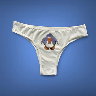 Calcinha Blue Penguin (Club Penguin)