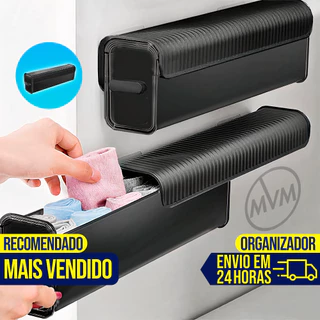 Kit 2 Organizador Cesto Multiuso Tipo Gaveta Rattan GRANDE Para Cozinha Banheiro Sala Cabe Tudo