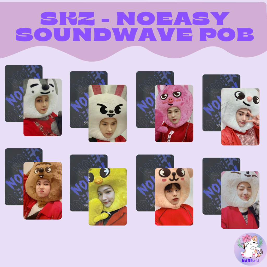 SET STRAY KIDS - NOEASY SOUNDWAVE POB - FANMADE | Shopee Brasil