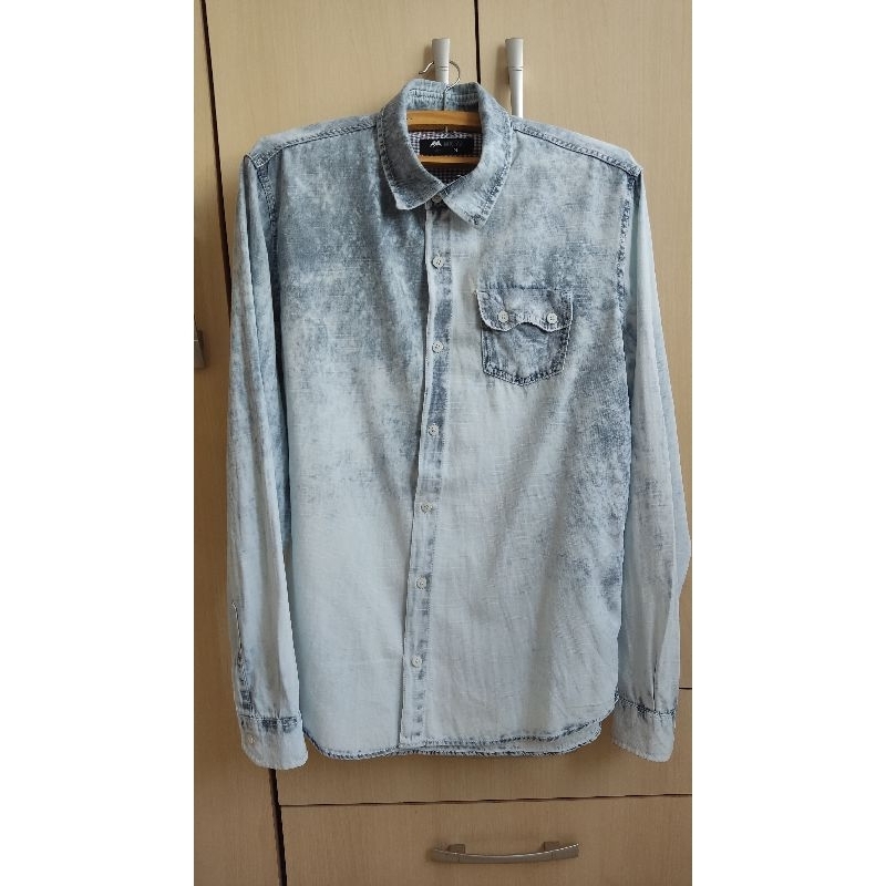 Camisas manga longa slim fit social masculina tamanho G