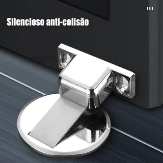 Prendedor de Porta Magnético Slim Cromado