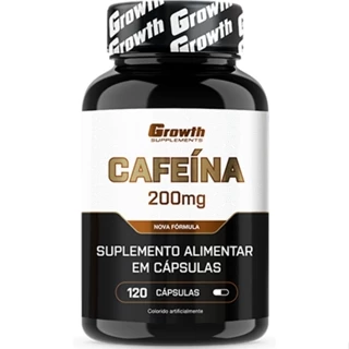 Cafeína 200mg - 120 Cápsulas - Growth Supplements