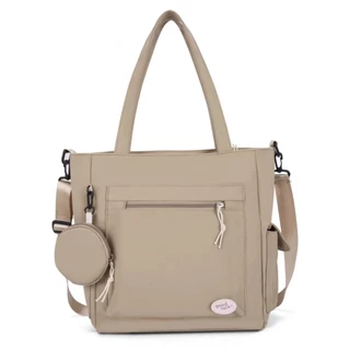 Bolsa Sacola Feminina Masculino Grande Com Bolsinha De Ombro Tecido Nylon Reforçado Lançamento Acompanha 2 Alças Fashion em Oferta na Shopee
