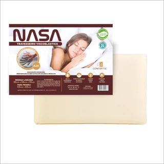Travesseiro Nasa Confortse Confortável Malha 100% Algodão Anti-Acaro