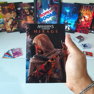 Assassins Creed Mirage Placa decorativa mdf quadro decoração presente Jogos / Games / Setup Gamer