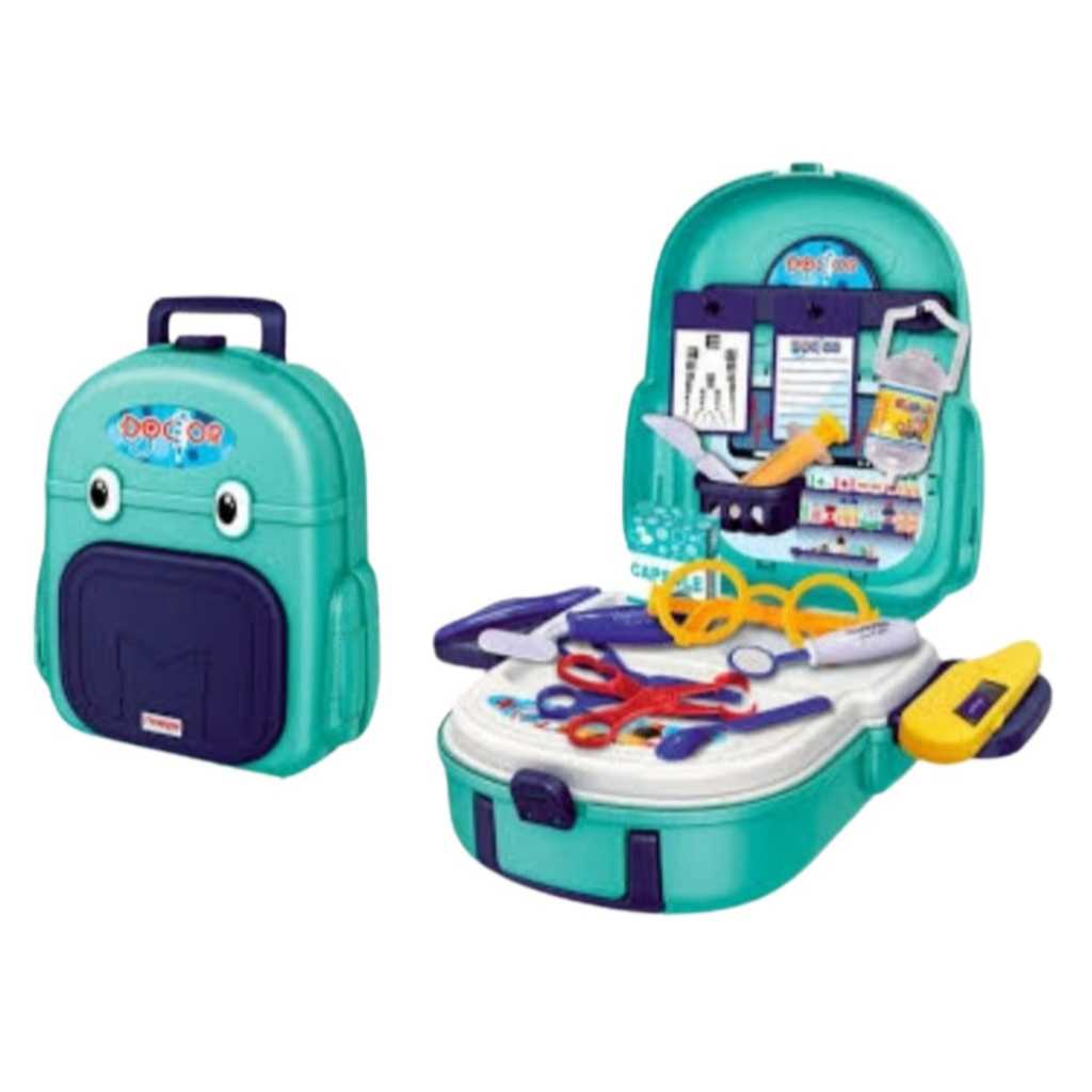 Kit Médico Infantil Brinquedo na Maletinha Mochila Criança