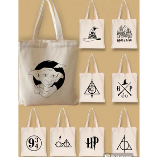 Ecobags Harry Potter bolsa tote ecológica sacola sustentável de algodão cru ecobag