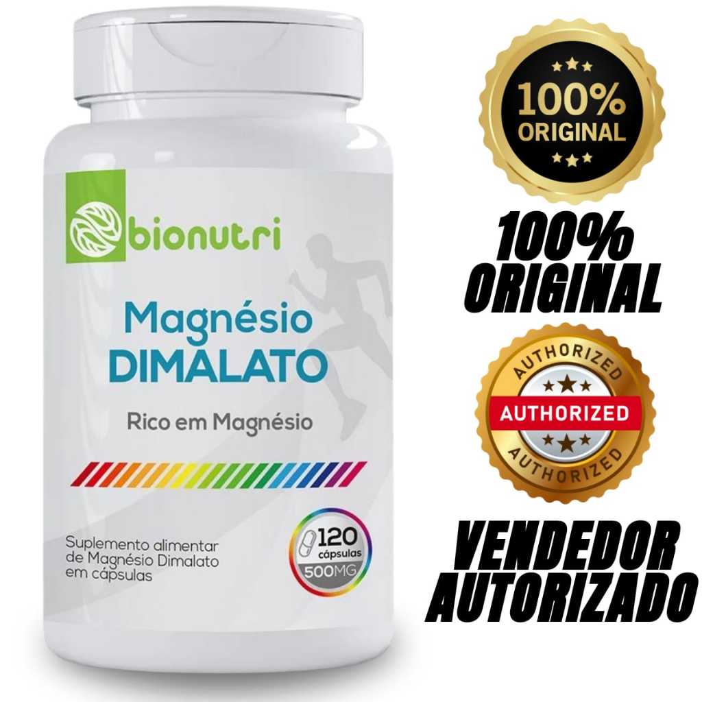 Magnesio Dimalato 120 caps Combate Ansiedade