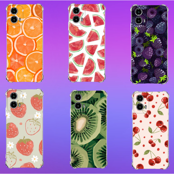 CAPA TPU DESENHOS VARIADOS FRUTA CAPINHA MOTO G04, G04S, G24, G24 POWER ...