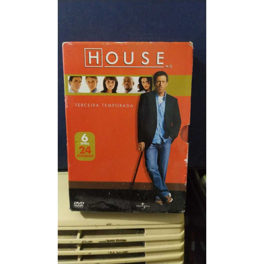DVD BOX house terceira temporada 6 dvds 24 episódios.287 | Shopee Brasil
