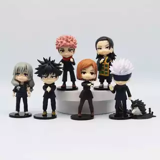 Action figures Jujutsu Kaisen anime Satoru Gojo Itadori Kenjaku Megumi Nobara bonecos colecionaveis