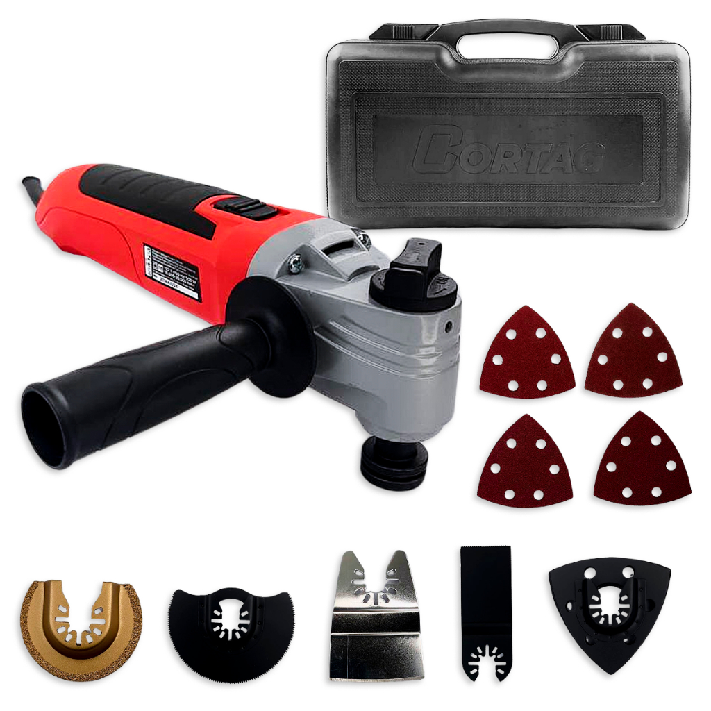 Cortador Elétrico Multifunção Cortag Oscilante Portátil MF300 Remover Rejunte Cortar Madeira Plast.