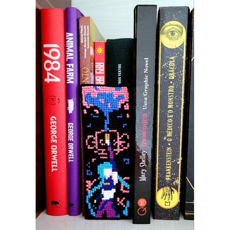 Bordado feito à mão | marca-páginas | Arcane League of Legends | Jinx | Vi | Caitlin | Jayce | Viktor | Mel |