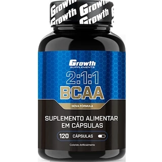 BCAA 2:1:1 - 120 Cápsulas - Growth Supplements