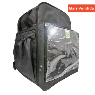 Mochila Bag Motoboy Térmica Com Isopor Laminado - PRETA