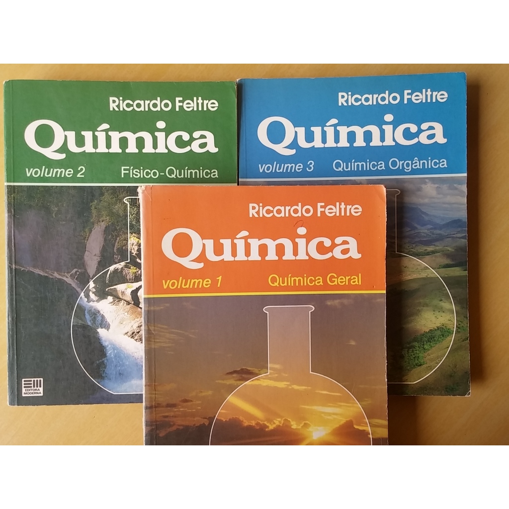 KIT 03 LIVROS Química - Volume 1 a 3 - Ricardo Feltre