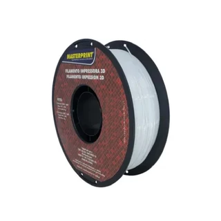Filamento Para Impressora 3d PETG Branco Rolo 1kg 1.75mm masterprint Fio Flexível