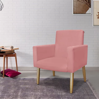Poltrona Decorativa Nina Pés Palito Suede