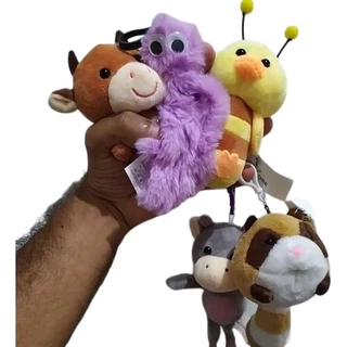 Chaveiro Chaveirinhos de pelucia br machine original abelha boizinho estrela polvo golfinho esquilo