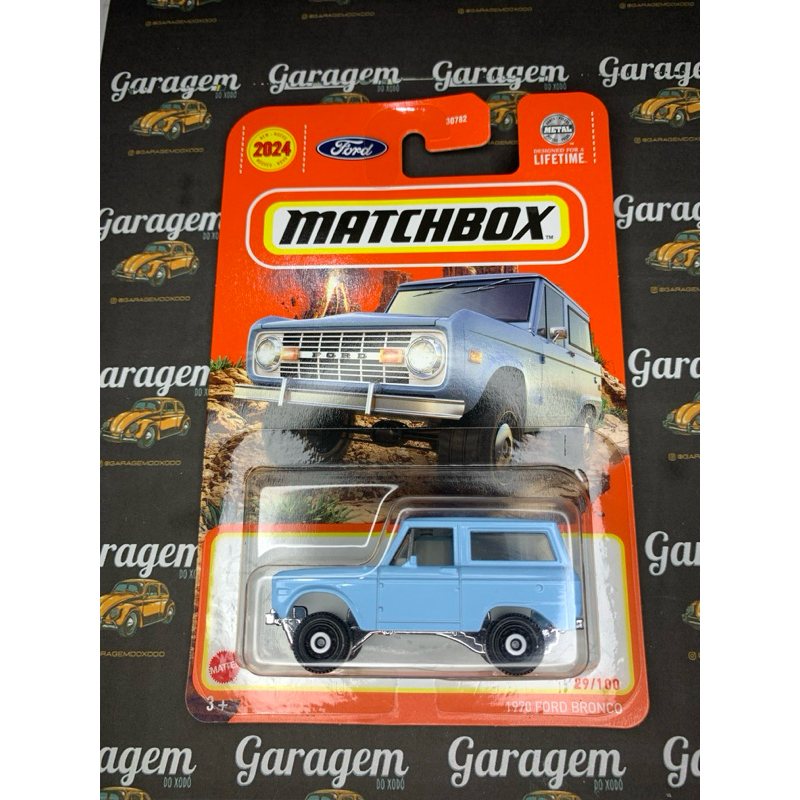 Matchbox 1970 Ford Bronco Hvl06 2024 | Shopee Brasil