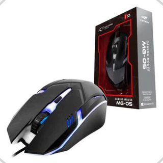 Mouse Gamer USB - Com LED Multicores - 1600 DPI - C3TECH MG-05BK