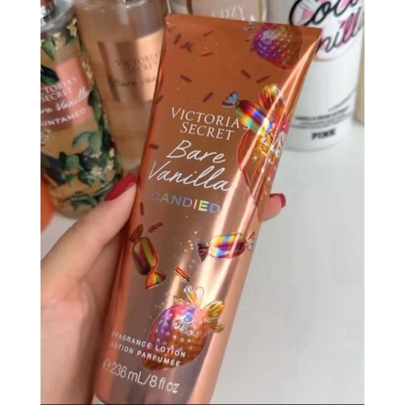 Hidratante corporal / body lotion Victoria’s Secret Bare Vanilla Candied 236 ml Shopee Brasil