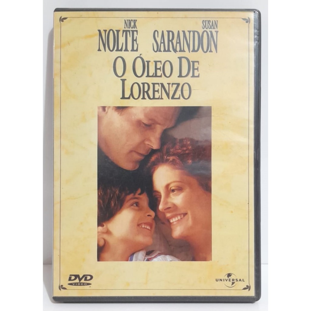 DVD O Óleo De Lorenzo (1992) Original Universal - Mídia Impecável