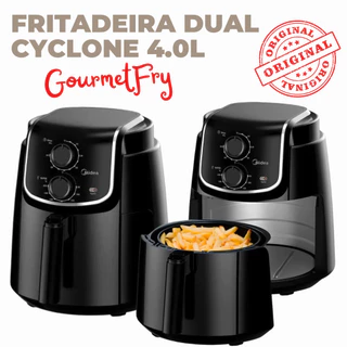 Fritadeira Air fryer 4 Litros GourmetFry Modelo Dual Cyclone 1500W 127V