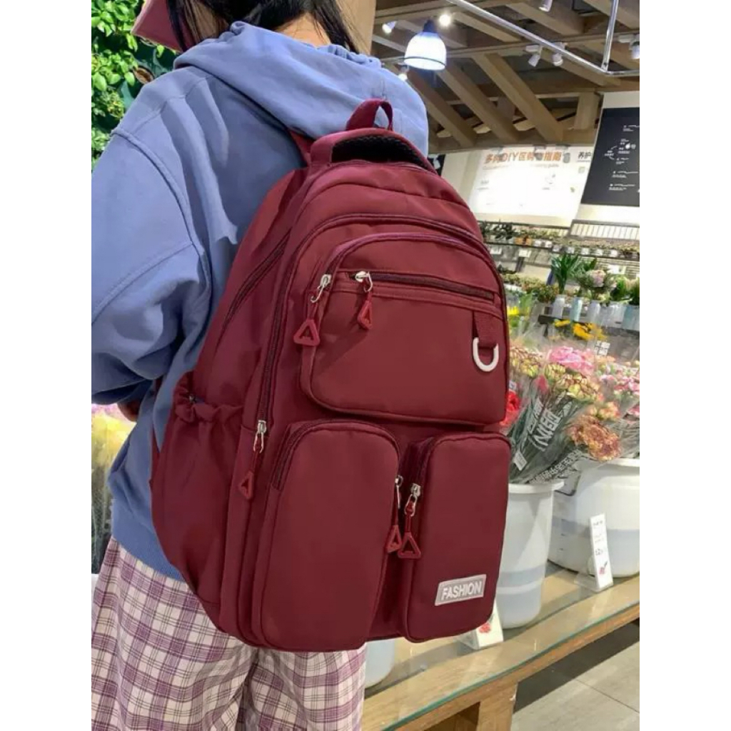 Mochila Escolar De Grande Capacidade Para Mulheres Estudantes Nylon impermeável