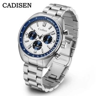 Cadisen Relógio Masculino Todo Em Aço inox Vidro Safira Máquinario Japonês Vd53 Inspirado No Orient Panda Pagani Design Stilldive Seiko E Addiesdive
