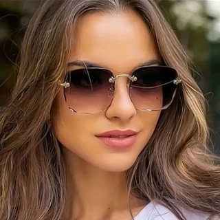 Óculos de sol feminino/masculino sem bordas