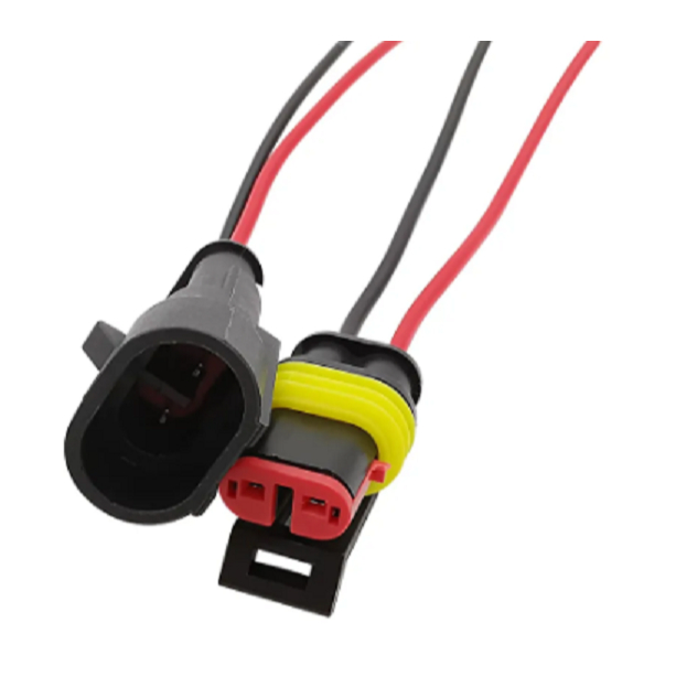 Conector Chicote Automotivo 2 Vias Selado Impermeável Prova D'água