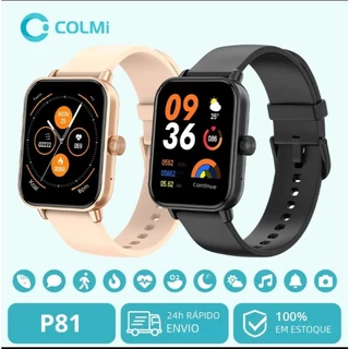 Smartwatch Colmi P-81 Para Homens & Mulheres, Chamadas Por Voz, Tela 1.9'',Bluetooth, À Prova D'Água
