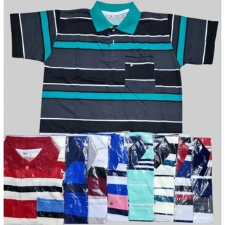 Kit 03 Camisa Polo Listrada Plus Size 100% Algodão g1,g2,g3