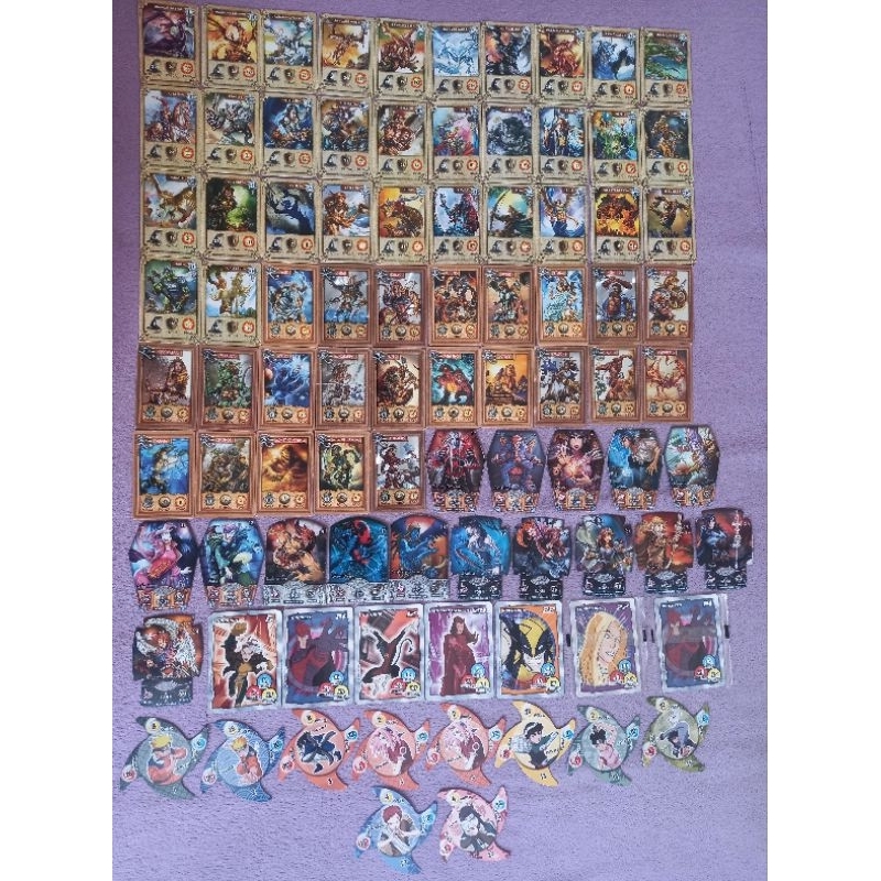 Tazos Mythomania - Dracomania - Naruto - Wolverine e X-Men - Homem