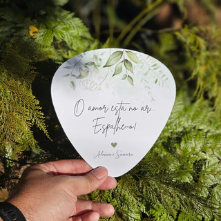 Leque para casamento Ventarola para casamento personalizada