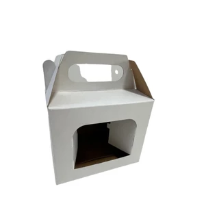 Caixa para caneca com visor prende caneca sublimação kit com 25 - 50 - 100