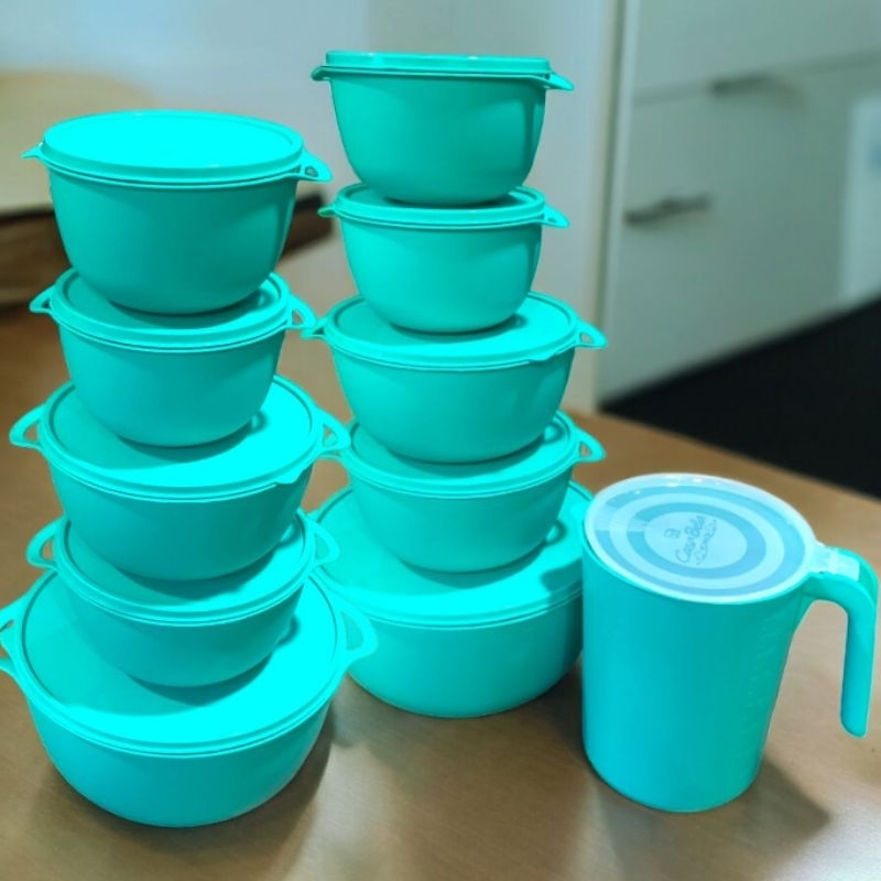 conjunto kit boll potes plasticos redondo 2 kit boll + jarra