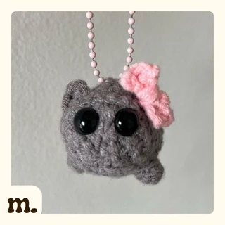 Sad Hamster - Hamster Triste - Amigurumi - Boneco - Pelúcia - Colecionável - Crochê - Chaveiro