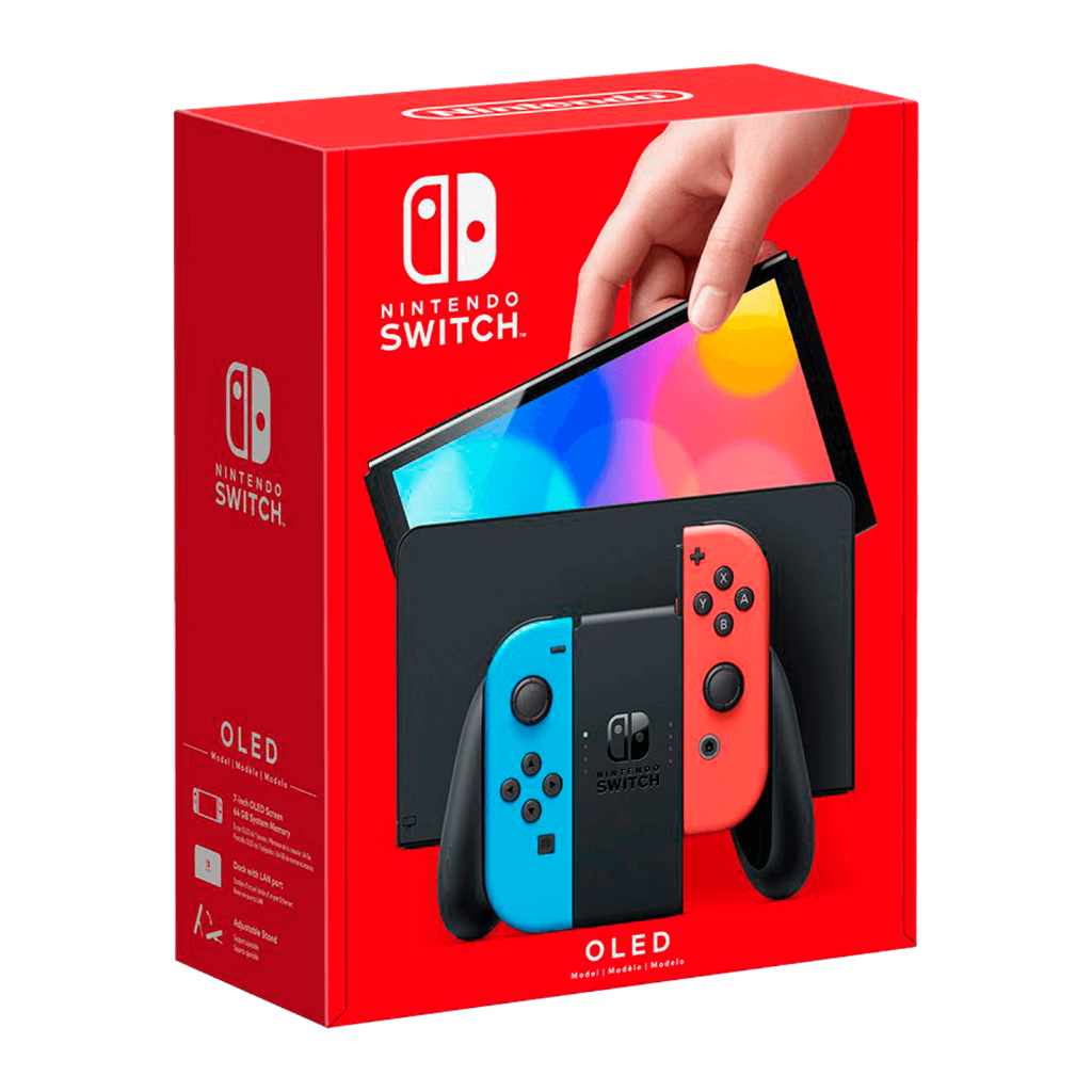 Nintendo Switch OLED 64GB - Vermelho> Branco> Neon | Shopee Brasil