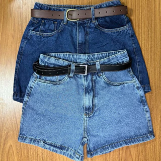 Short Jeans feminino Mom Bermuda Jeans Feminino Cintura Alta Destroyed Sem Laycra shorts feminina lisa sem Lycra Bermuda mom